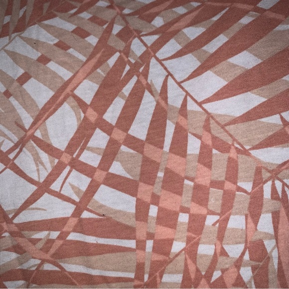 Women’s 0X ADORE ME 2-PC Top & Shorts Set SHADED PALMS Clay Tan Sleep Lounge NWT - Picture 7 of 16